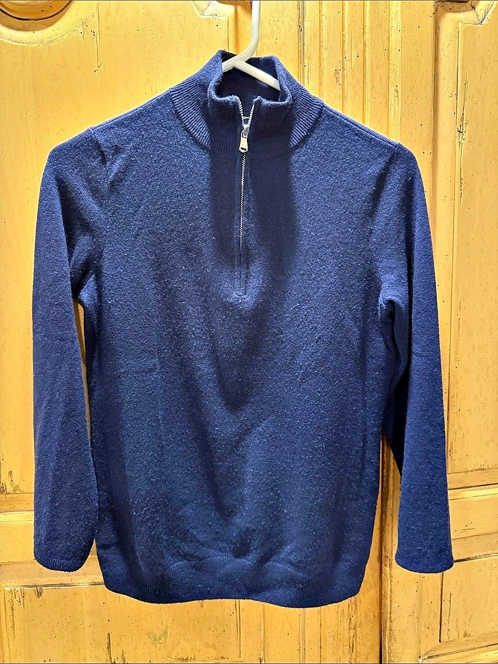 Ralph Lauren Golf Cashmere Quarter-Zip Sweater in Blue Size Medium